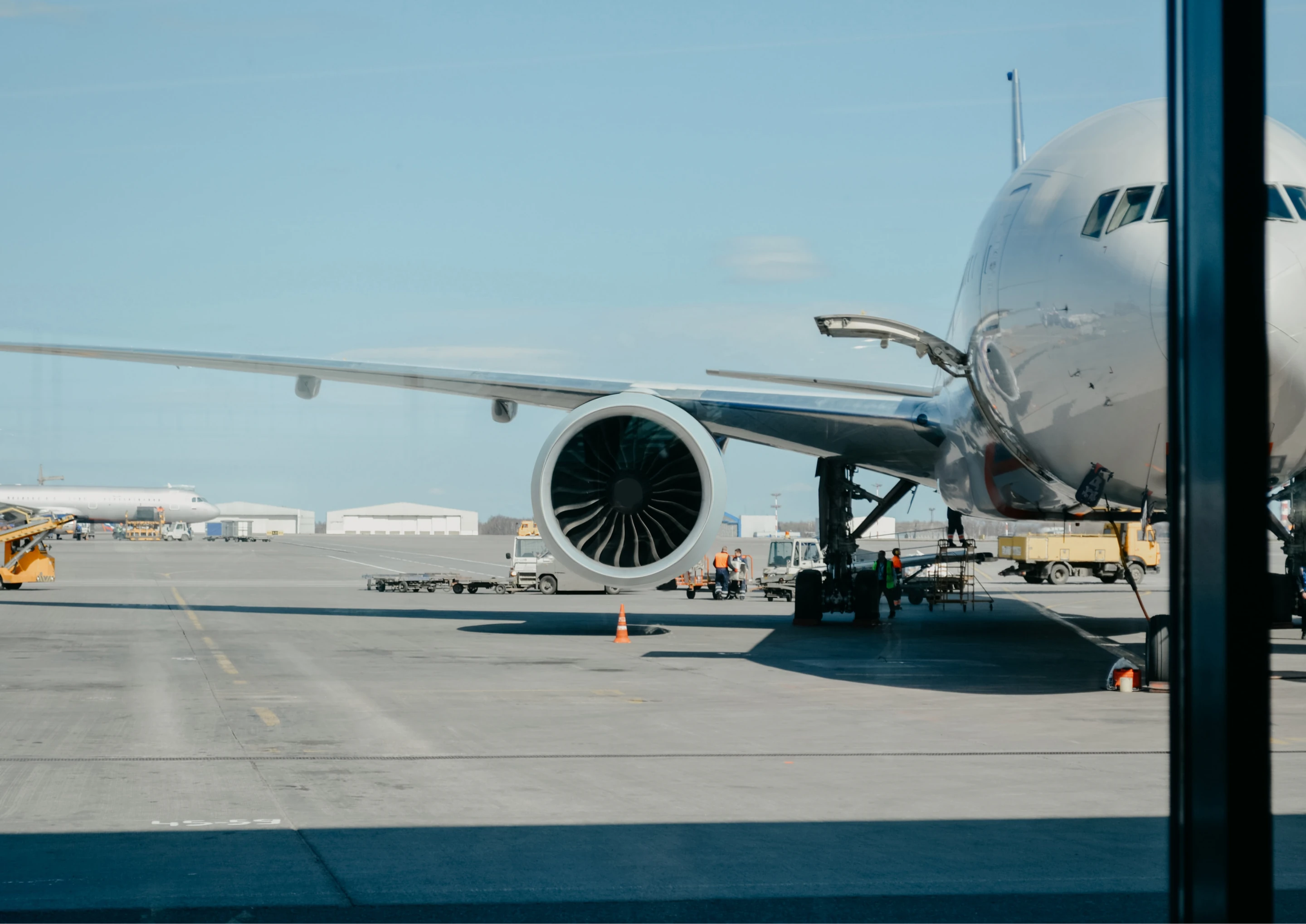 Airliner on the runway