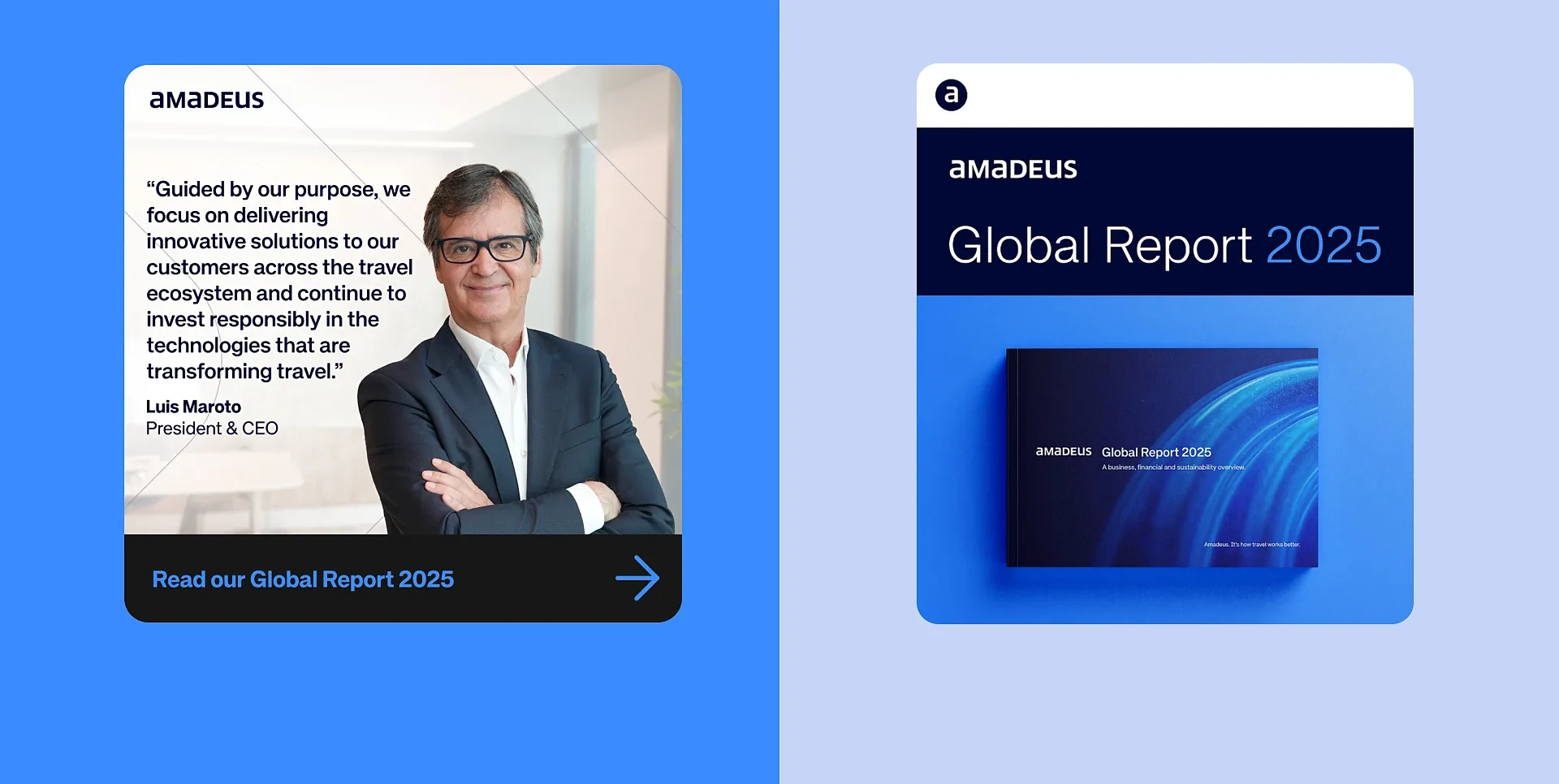 Global Report social media posts