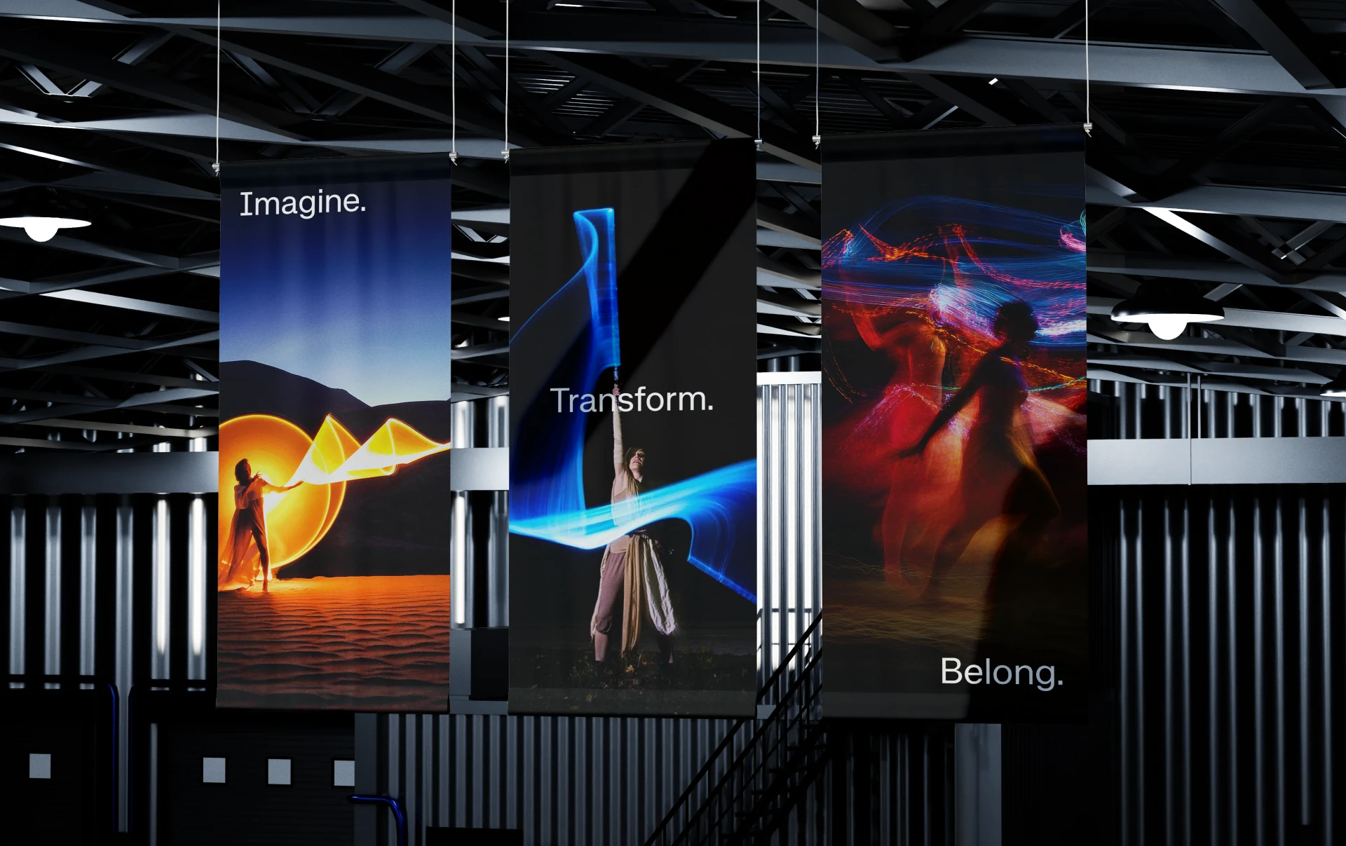 Summit banners at the venue