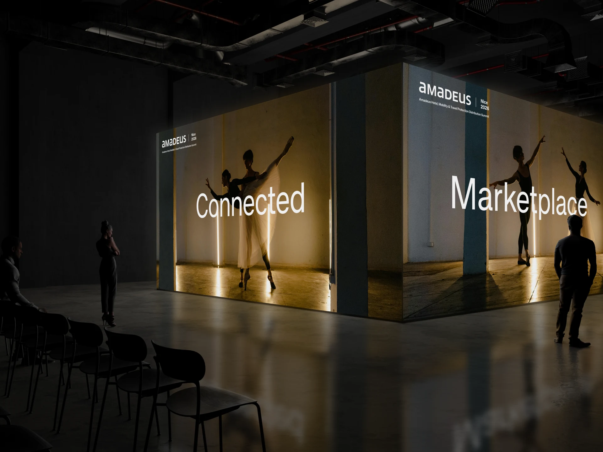 Summit identity on stage screens
