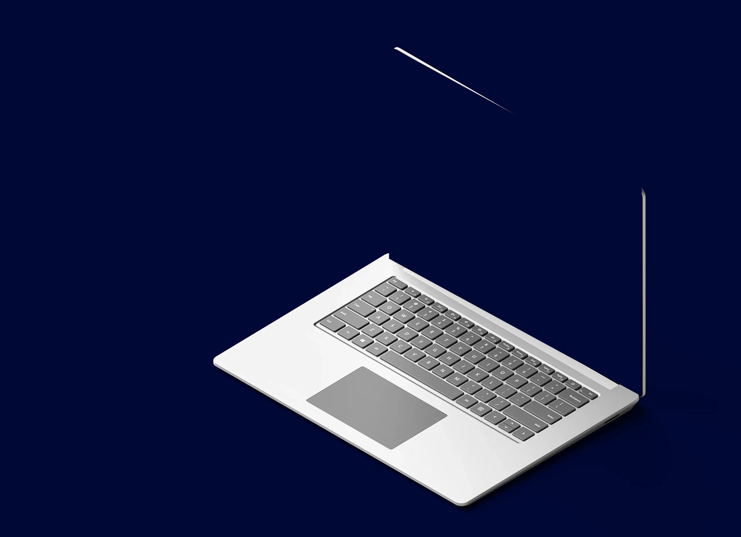 Connected Journeys website on a laptop