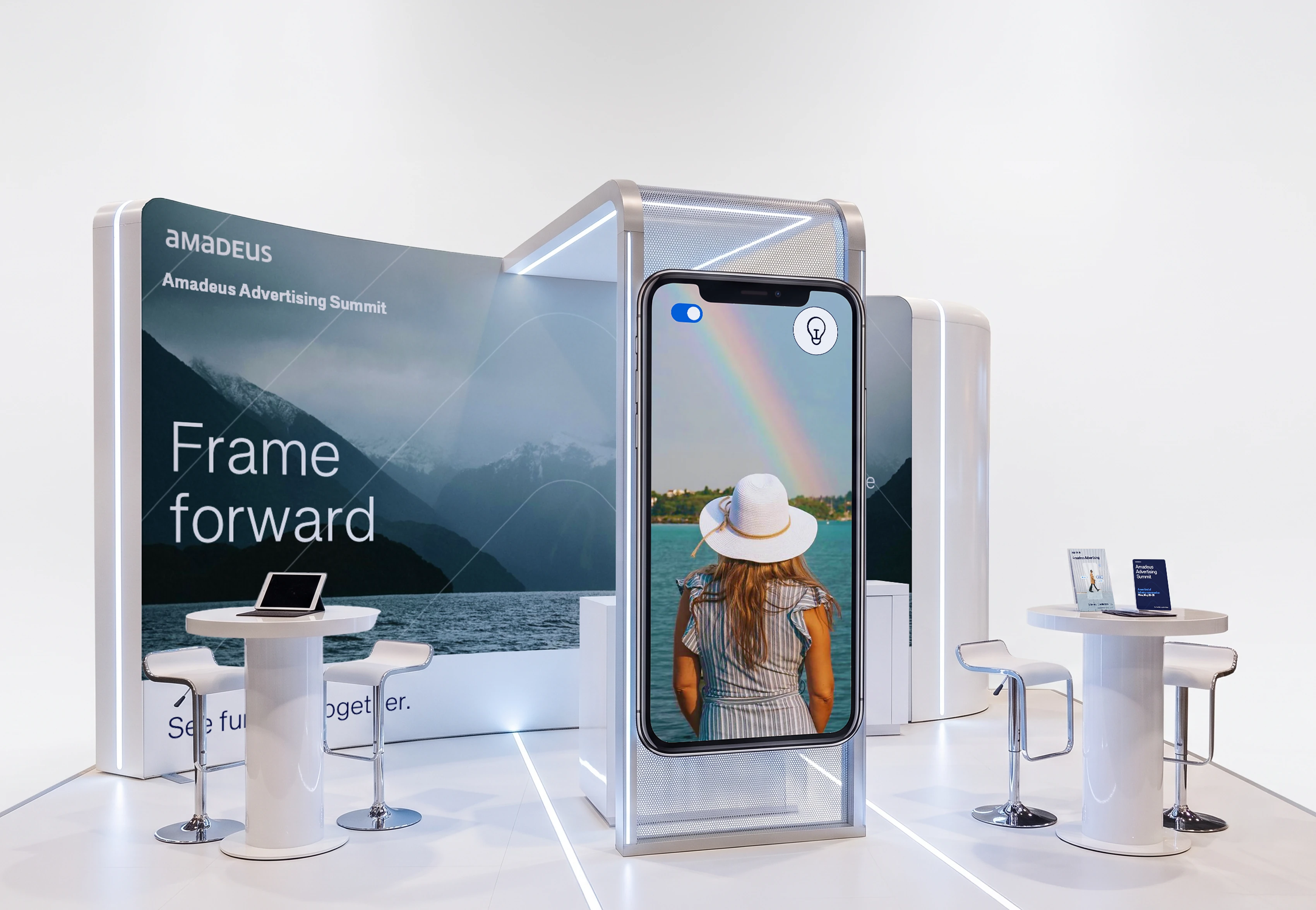Amadeus Advertising Summit booth in Nice