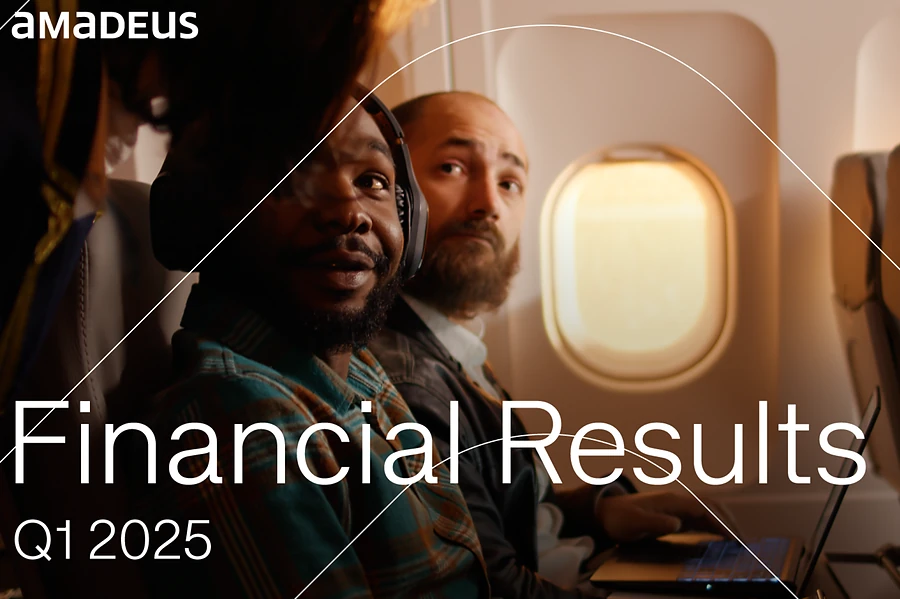 Amadeus financial results infographic artwork
