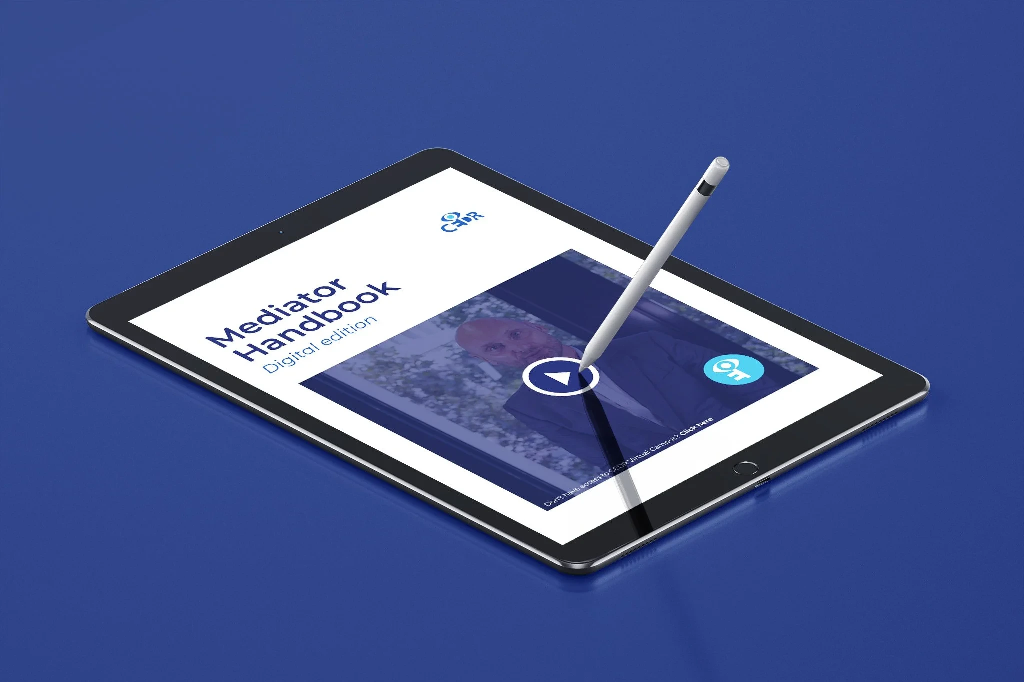 CEDR digital handbook on an iPad