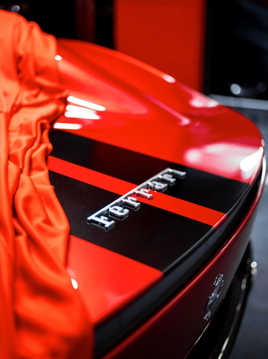 Red classic Ferrari