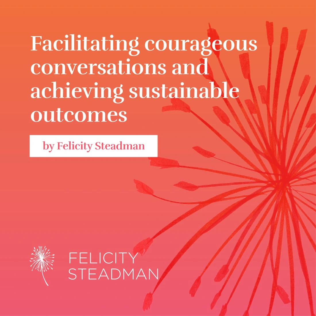 Felicity Steadman brochure cover