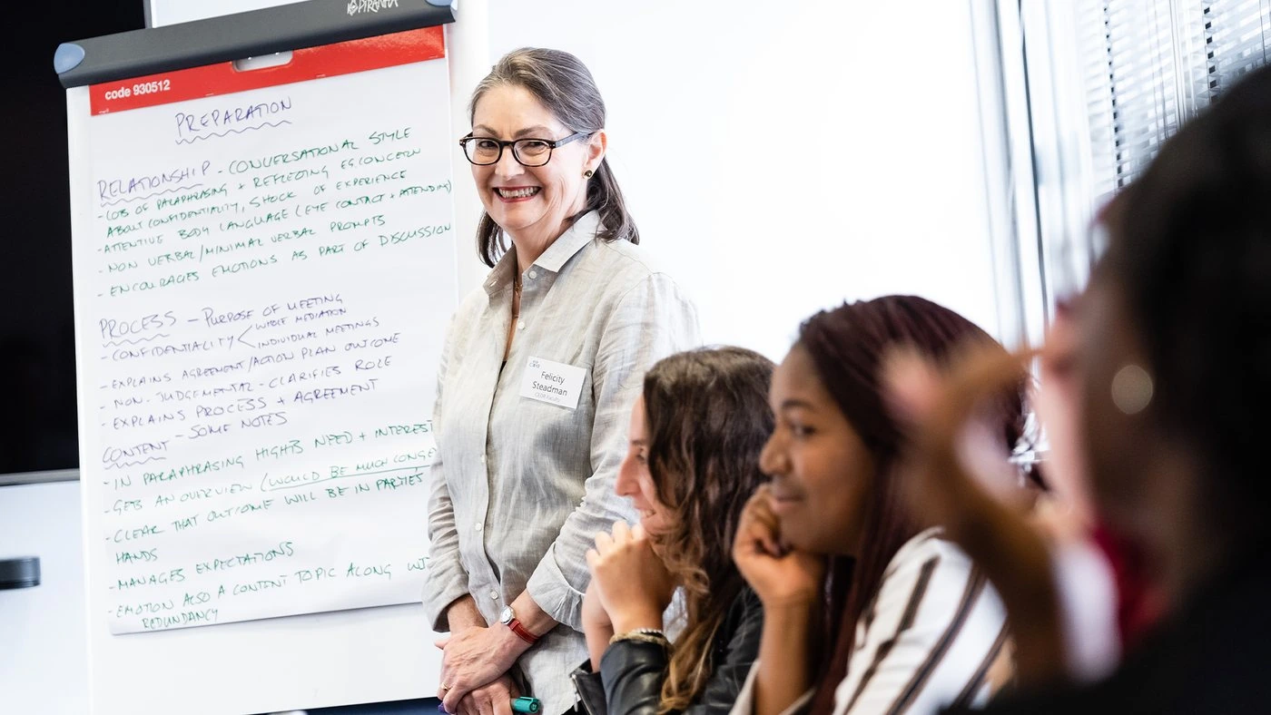 Felicity Steadman leading a workshop