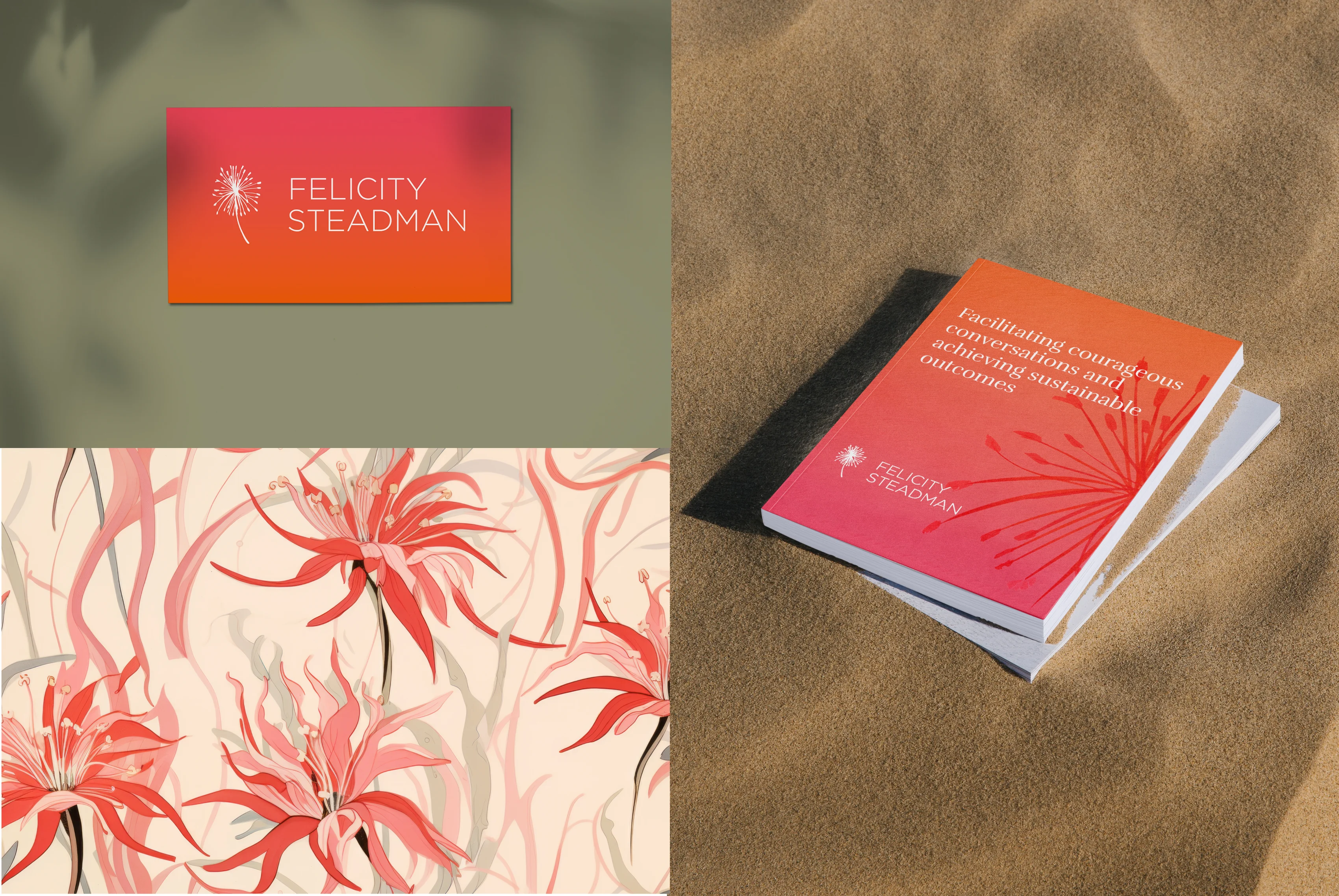 Felicity Steadman stationery and brochure