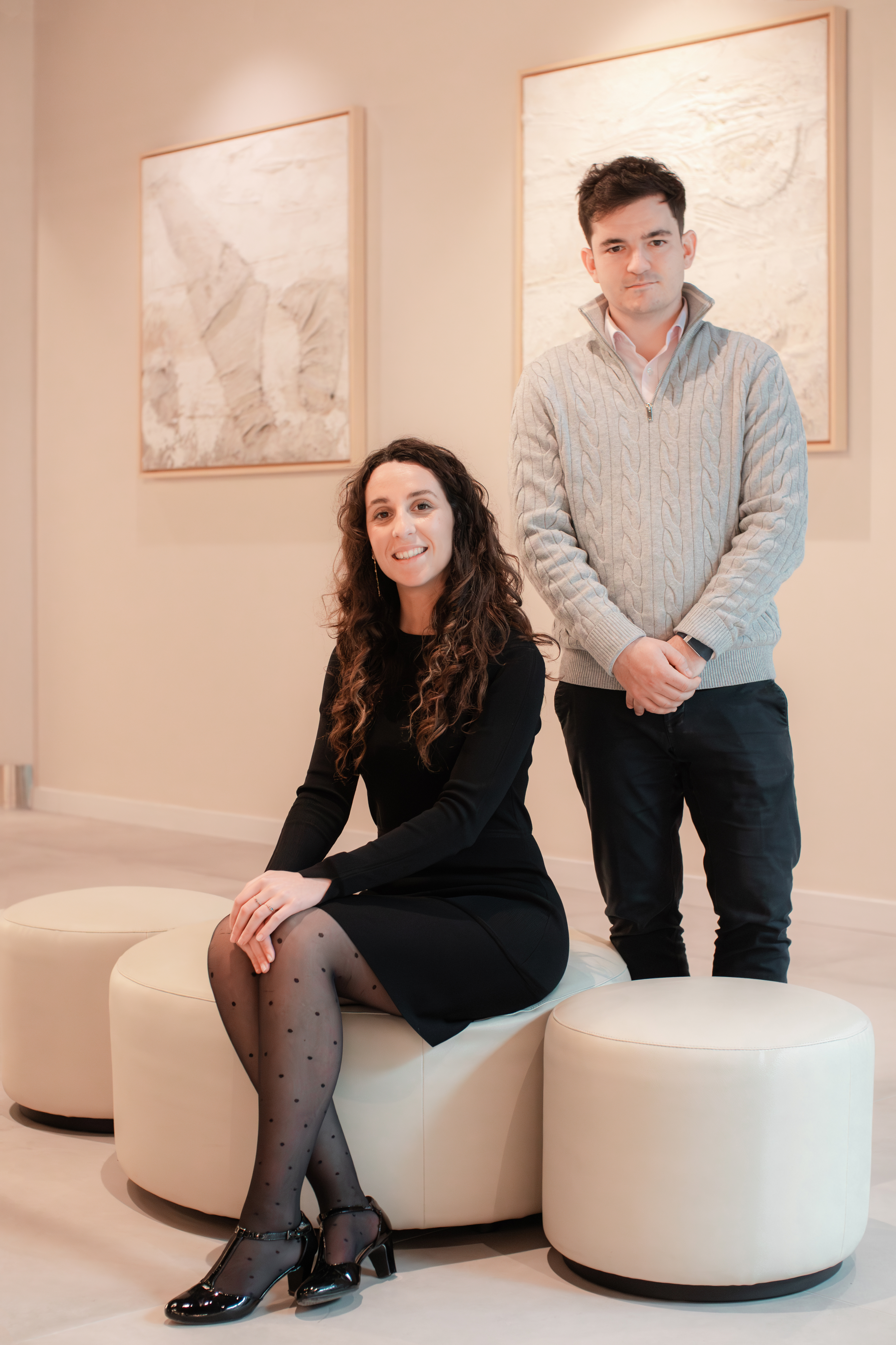 Isabel and Álvaro, founders of Tailored