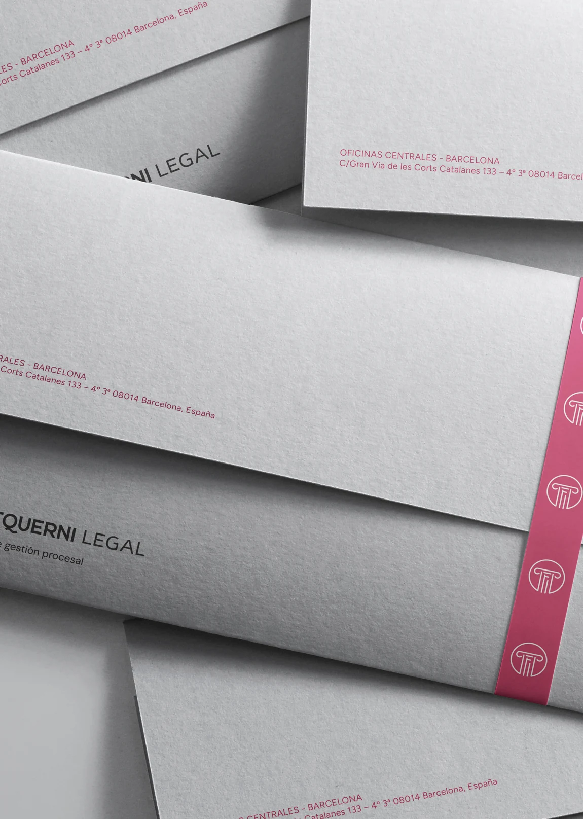 Fontquerni branded envelopes