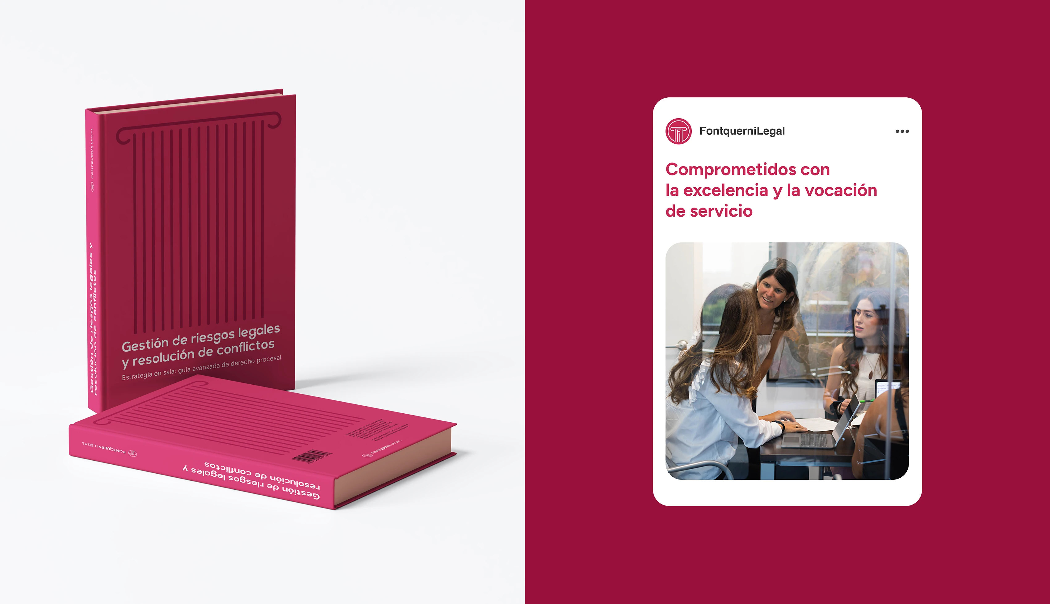 Fontquerni editorial collateral and social post
