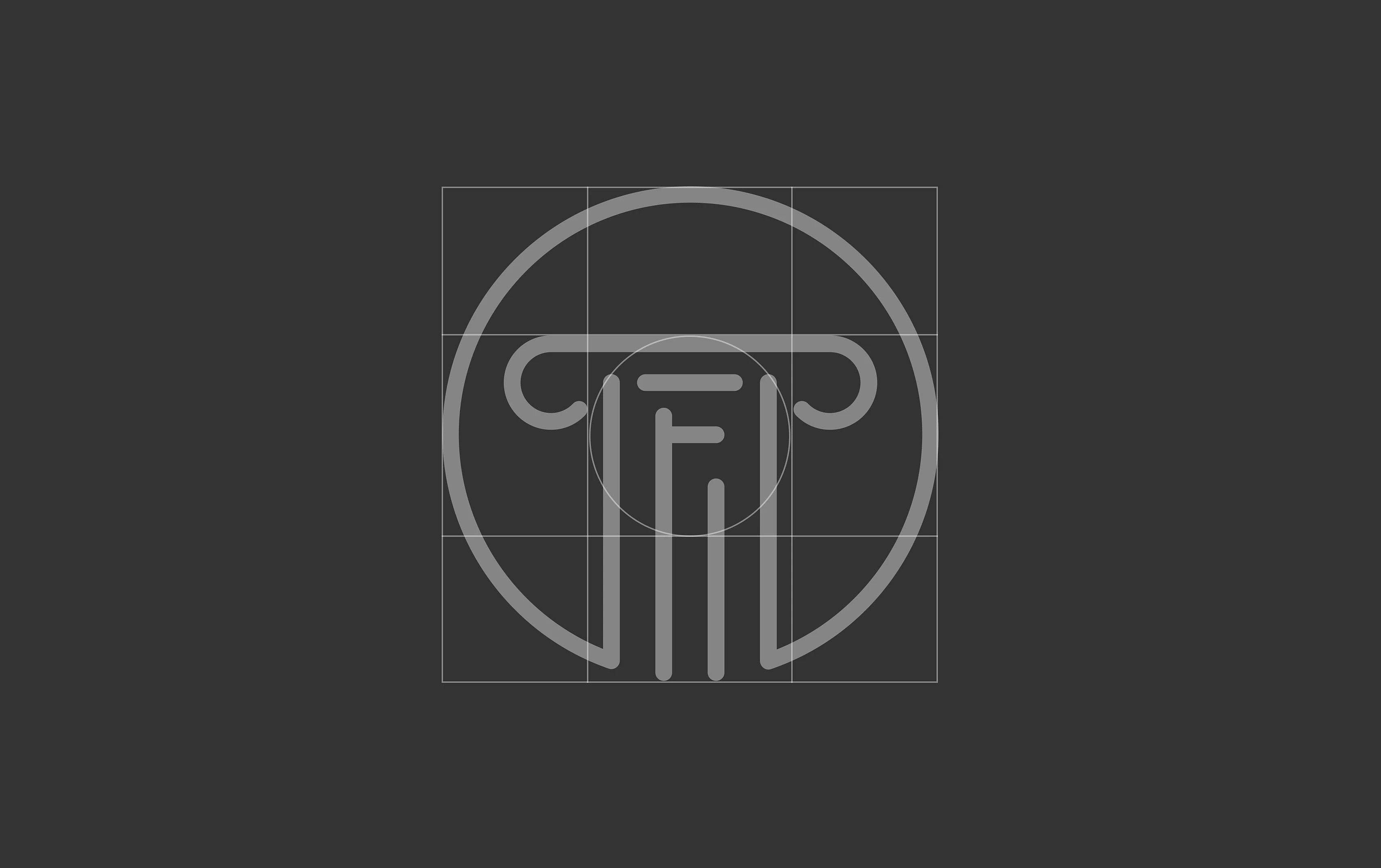 Fontquerni logo construction grid