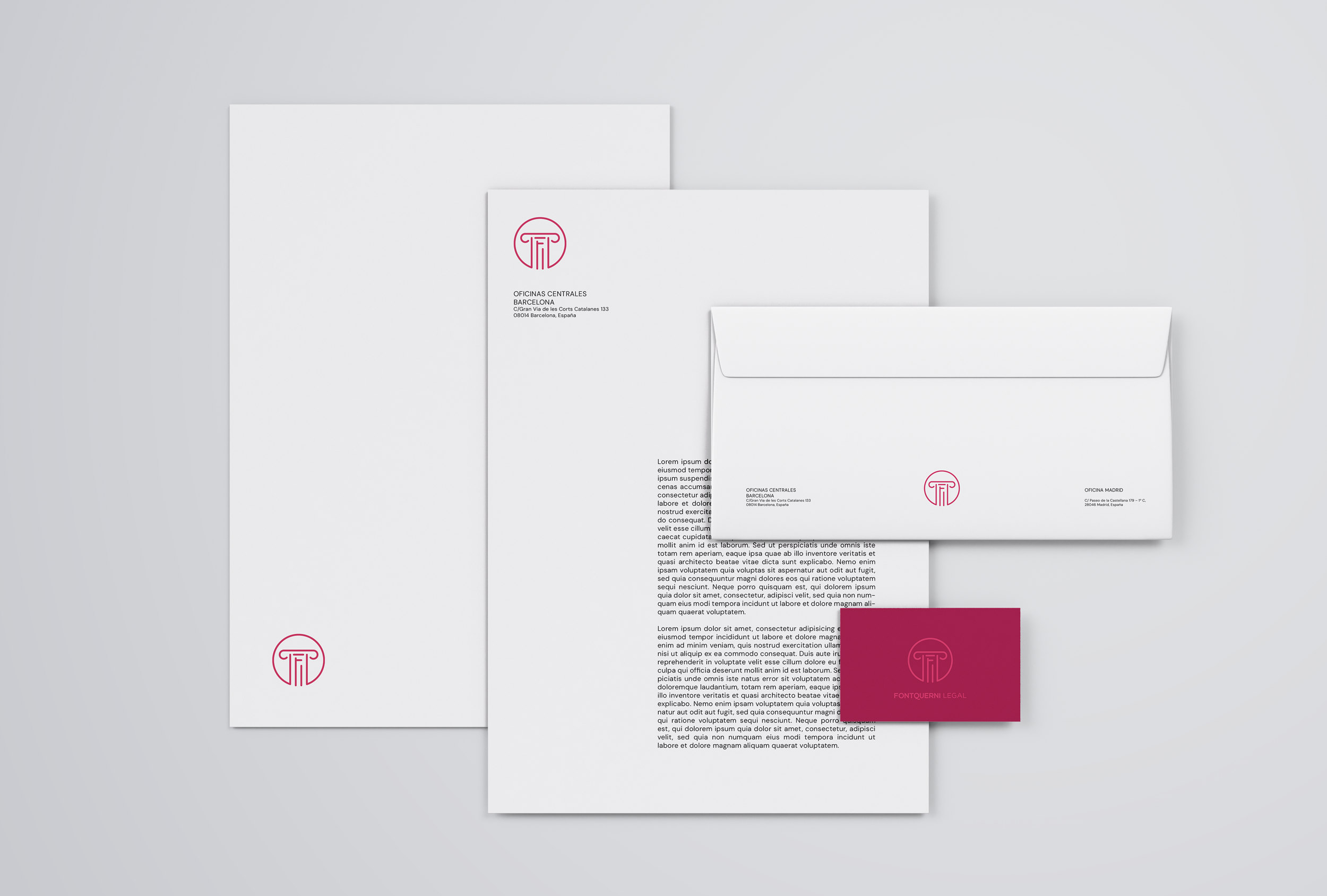 Fontquerni stationery suite