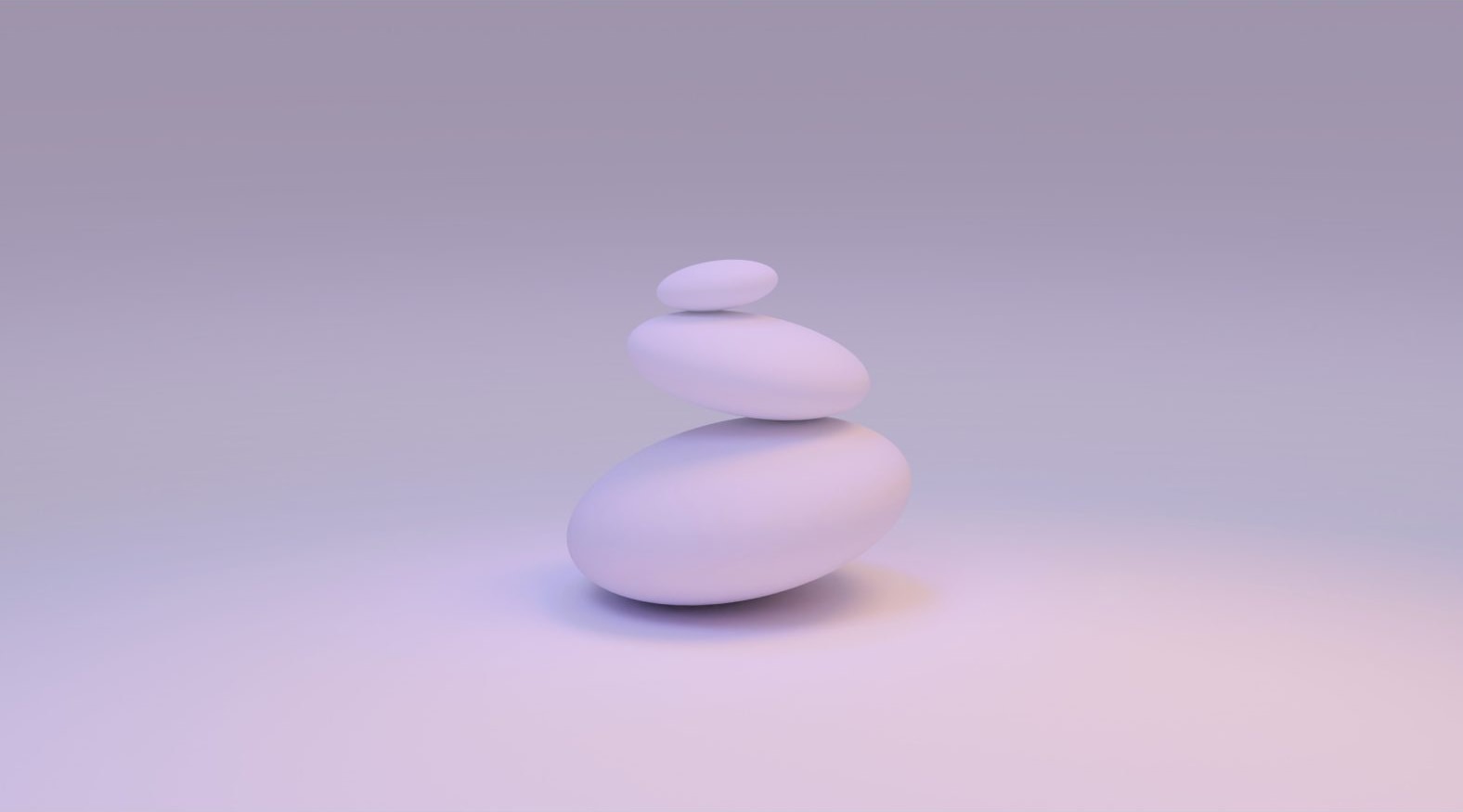 Stacked balancing stones