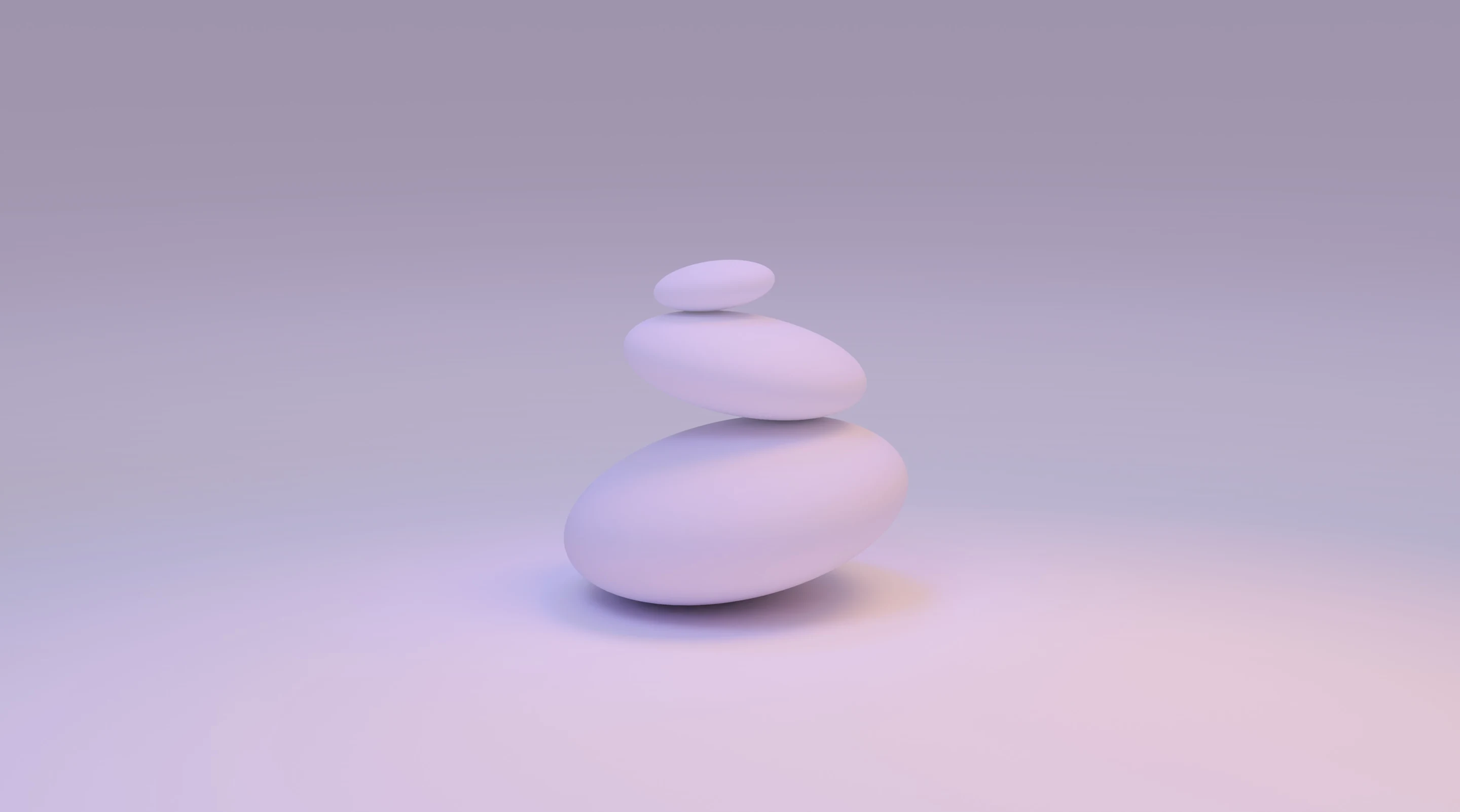 Balancing stones on a beach