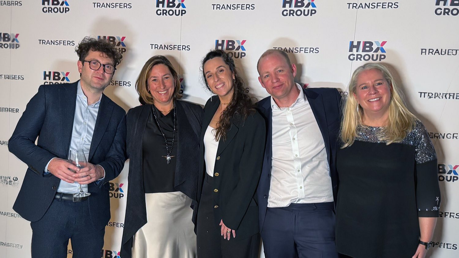 The team at an HBX Group event