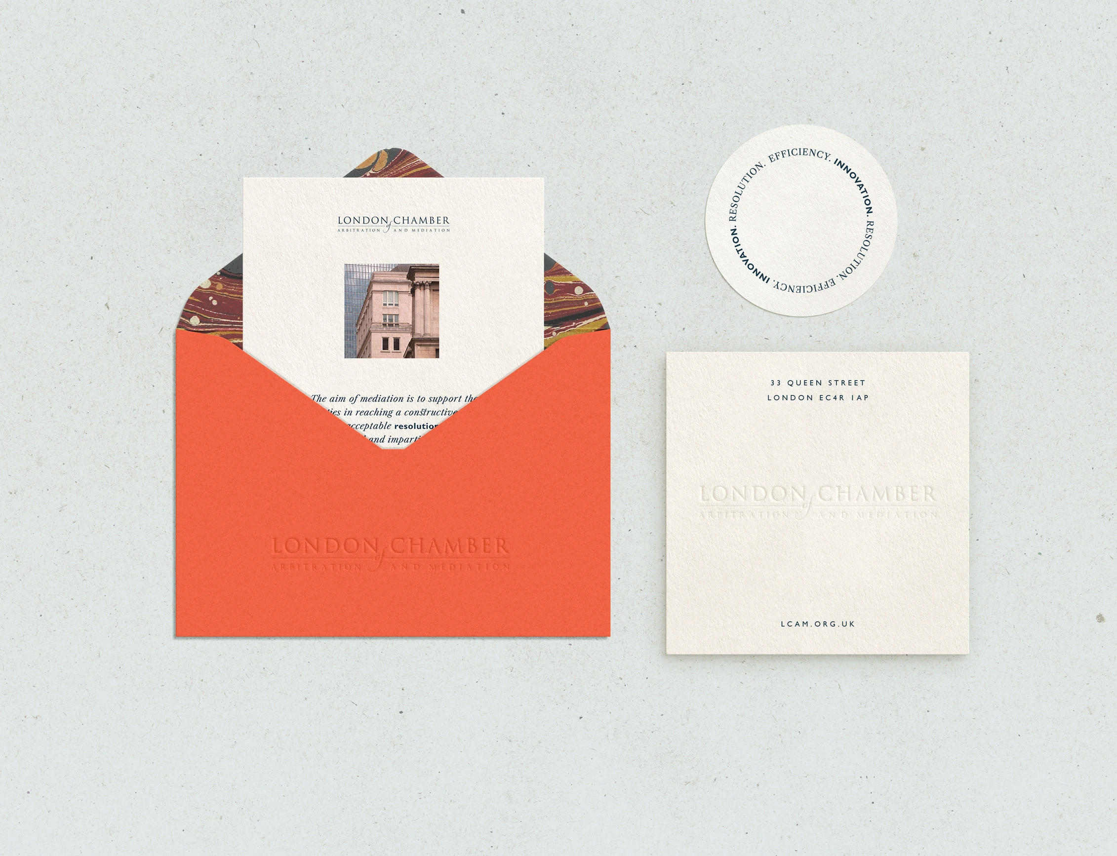 LCAM branded envelope