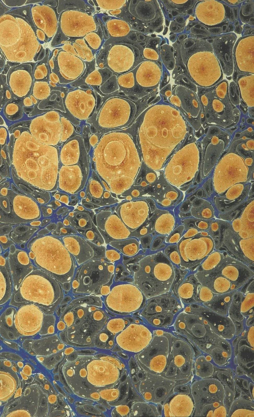 Old marbled book cover from the British Library