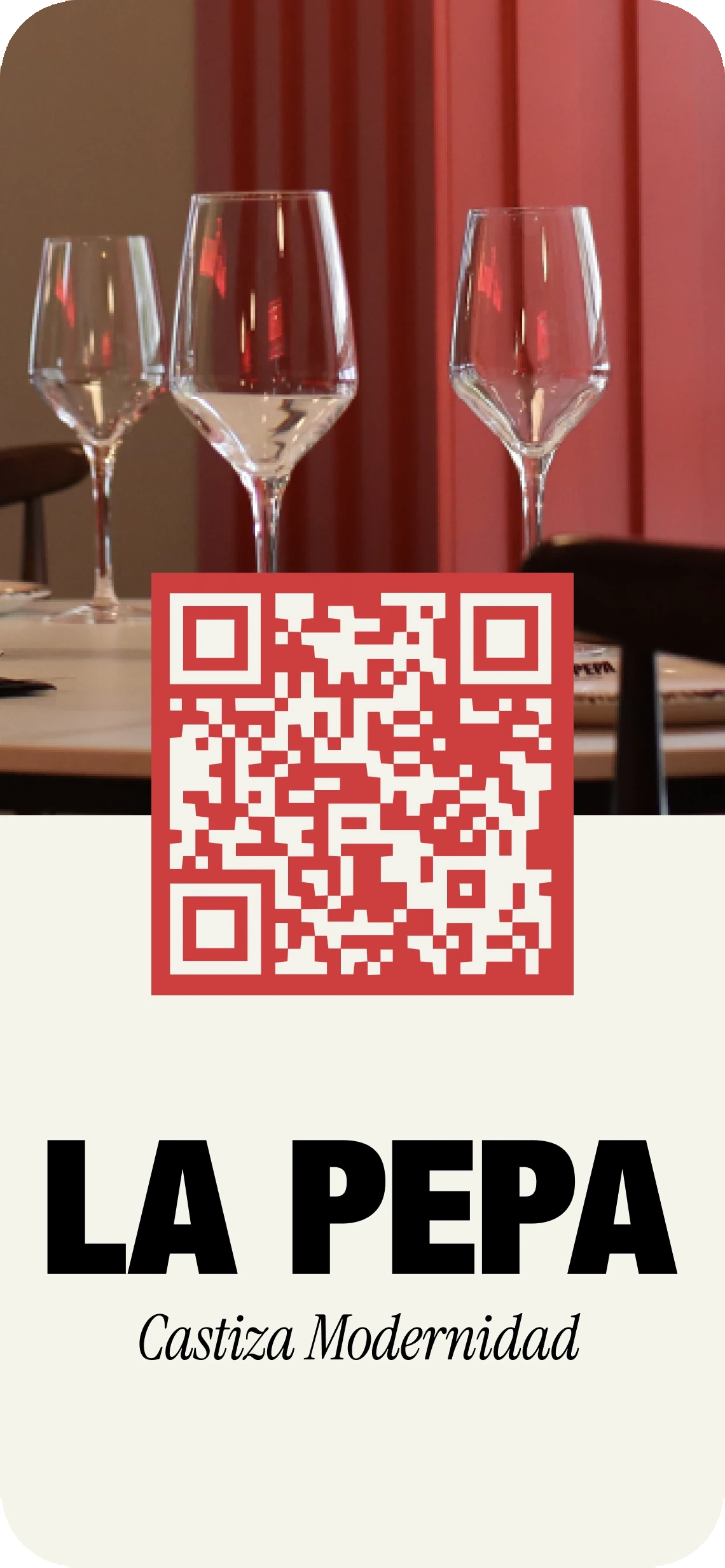 La Pepa QR menu card
