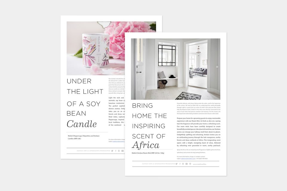 Malée editorial spread