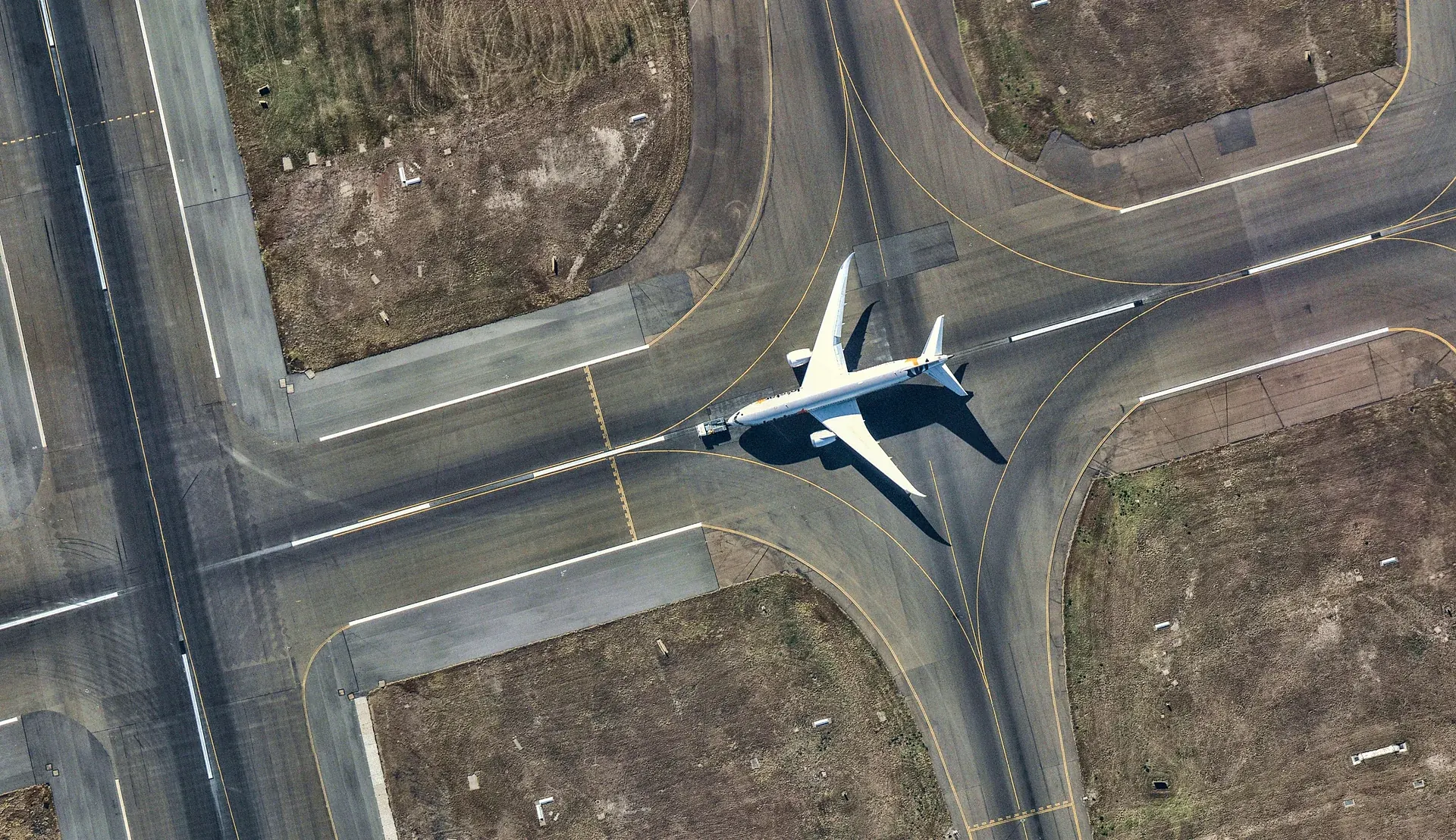 Aircraft on the runway