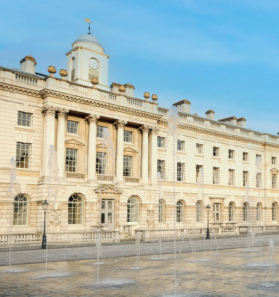 Somerset House, the firm's home, seen from the fountain court