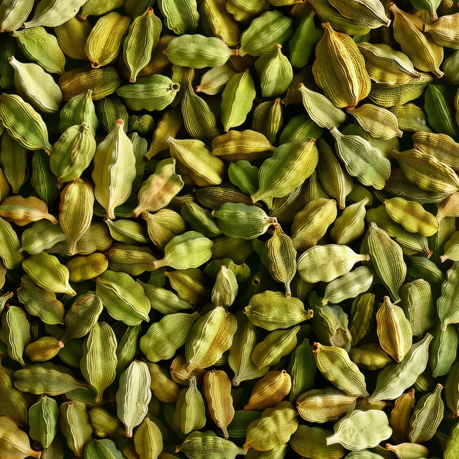 Green cardamom pods