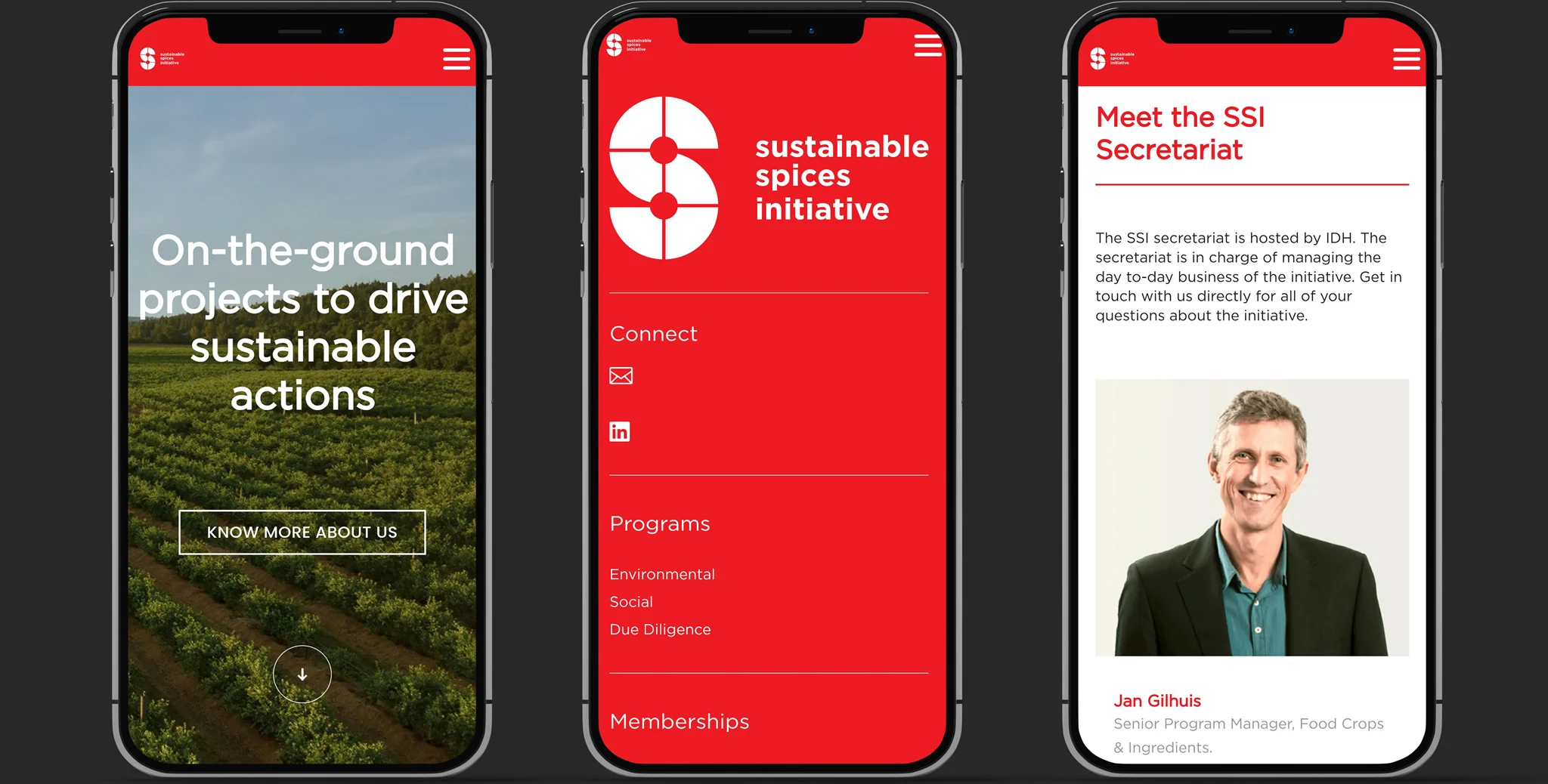 SSI member platform on mobile phones