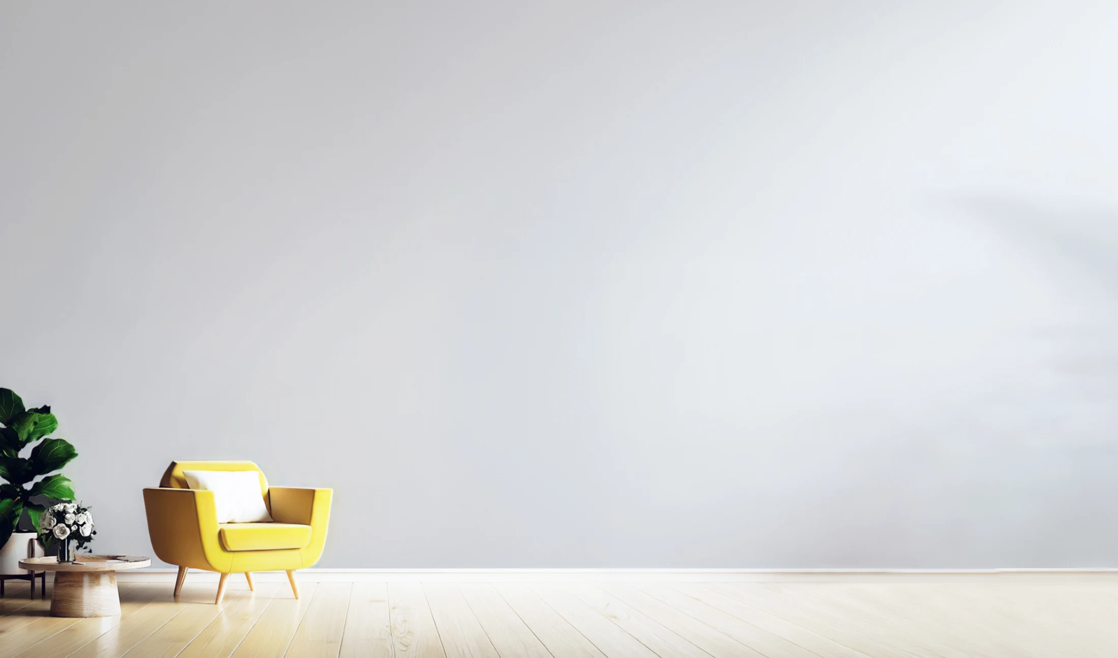 Lifestyle photograph behind the wordmark