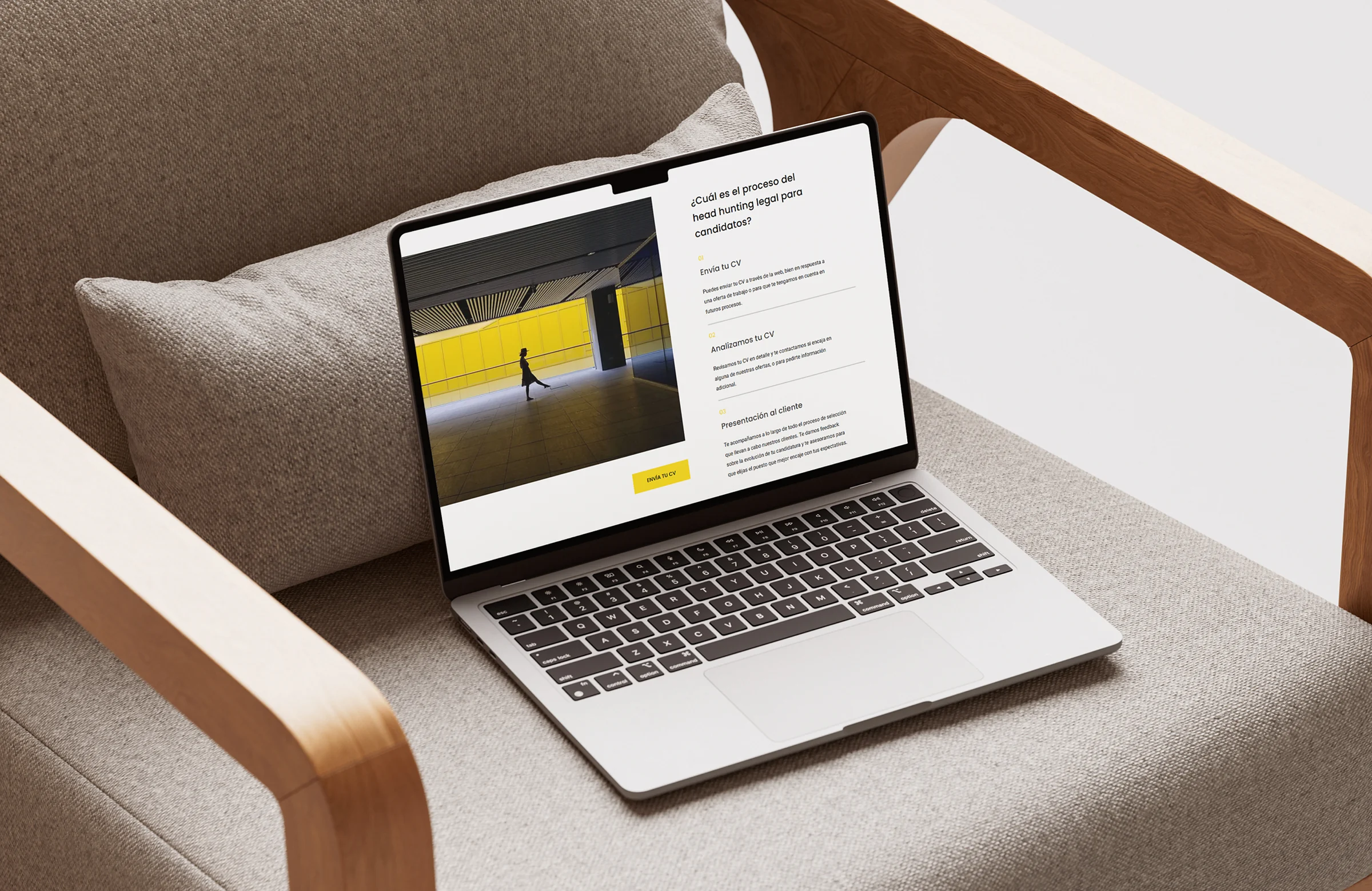 Sparkling People website on a MacBook
