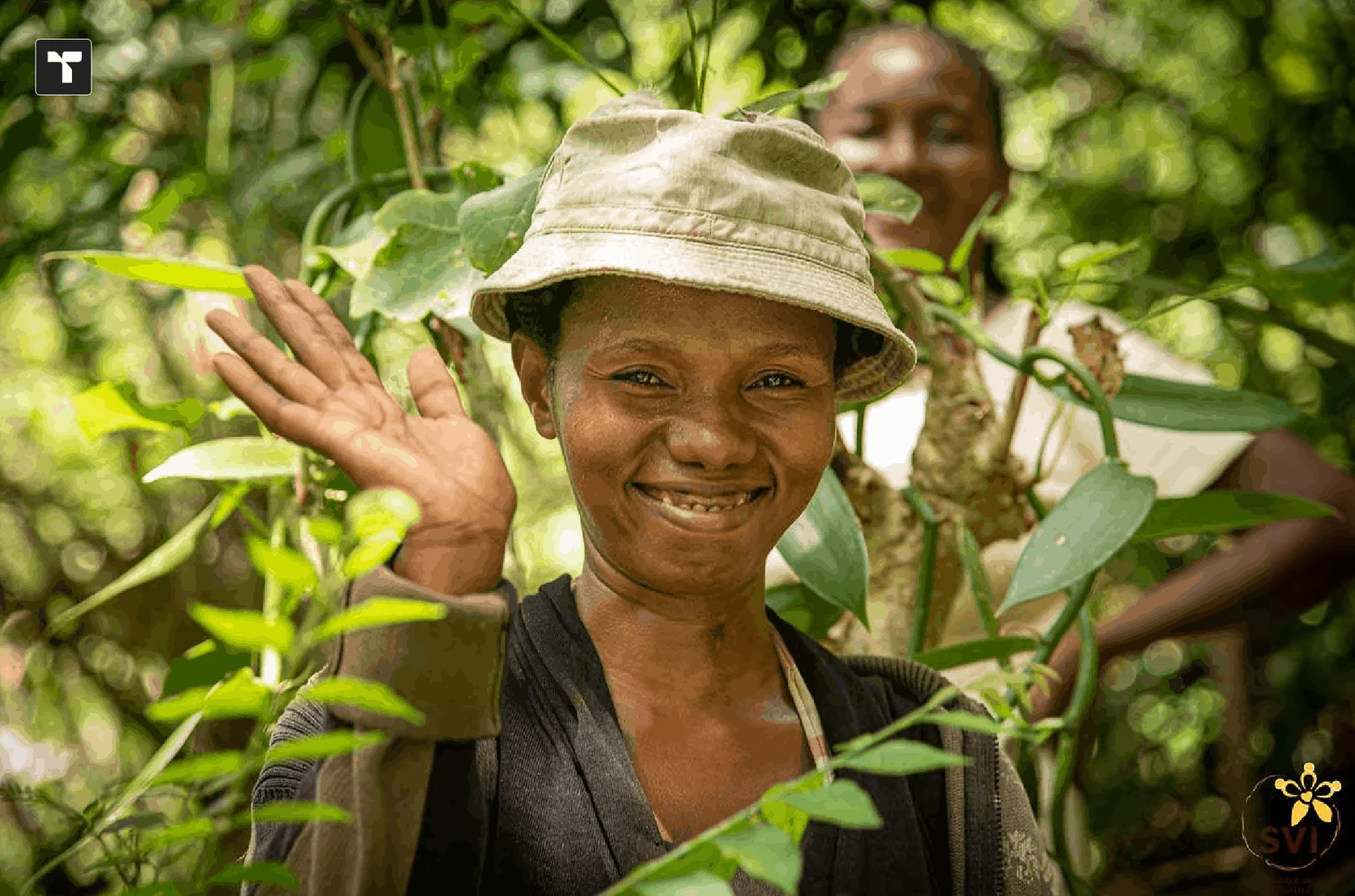 Vanilla farmer at origin