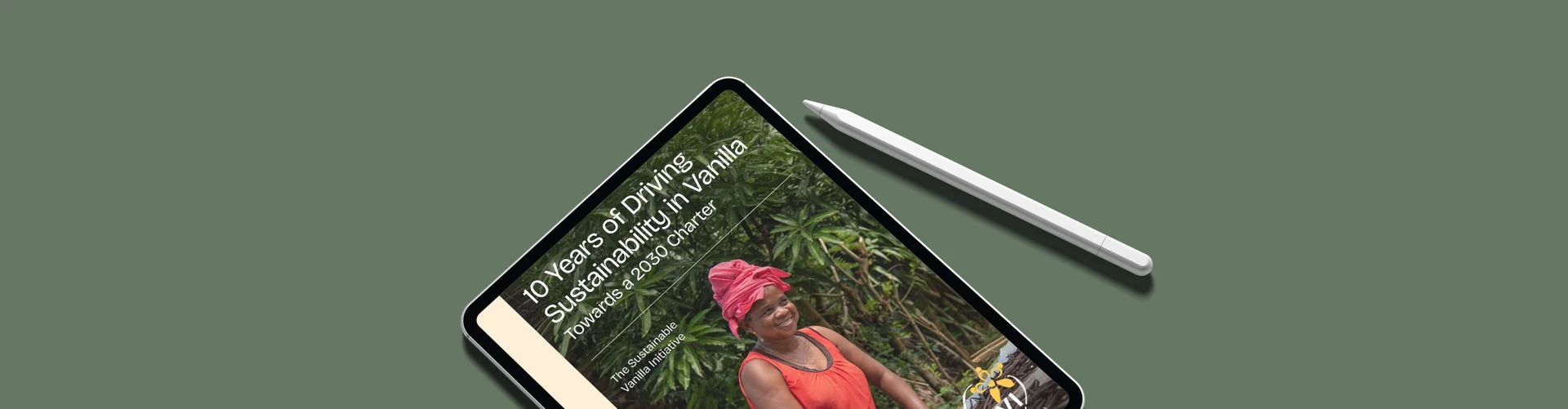 The SVI ten-year report shown on a tablet